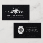 Squadron Patch EA-18G Growler Crew Member Visitekaartje (Voorkant / Achterkant)