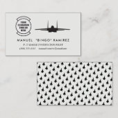 Squadron Patch F-15 Eagle Professional Pilot Visitekaartje (Voorkant / Achterkant)