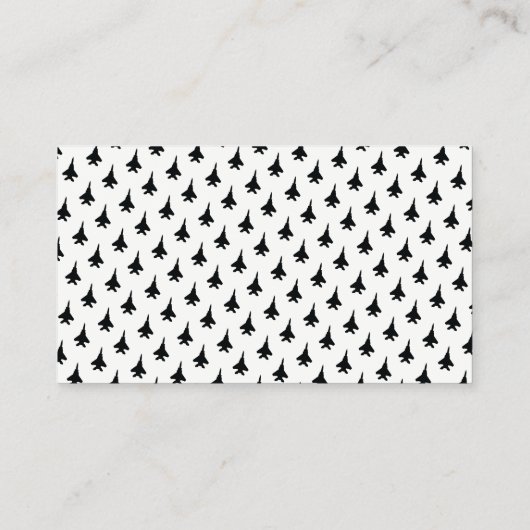 Squadron Patch F-15E Strike Eagle Pilot Visitekaartje (Achterkant)