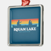 Squam Lake New Hampshire Canoe Metalen Ornament (Links)