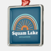 Squam Lake New Hampshire Rainbow Metalen Ornament (Links)