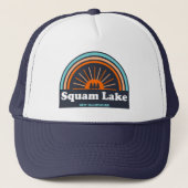 Squam Lake New Hampshire Rainbow Trucker Pet (Voorkant)