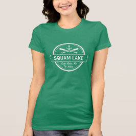 Squam Lake NH gepersonaliseerde stad, naam en anke T-shirt