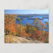 Squam Lake Rattlesnake Cliffs in het najaar Briefkaart (Voorkant)