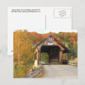 Squam River Covered Bridge Ashland Briefkaart (Voorkant / Achterkant)