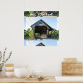 Squam River Covered Bridge Poster (Keuken)