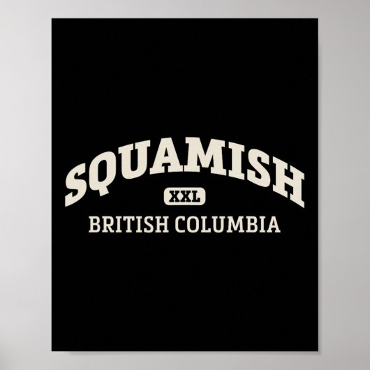 Squamish College stijl rotsklimgebied ontwerp _ Poster (Voorkant)