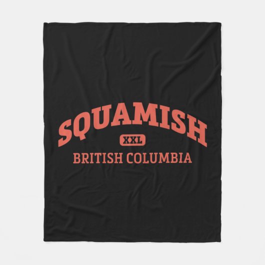 Squamish College Style Rock-klimaatontwerp Fleece Deken (Voorkant)