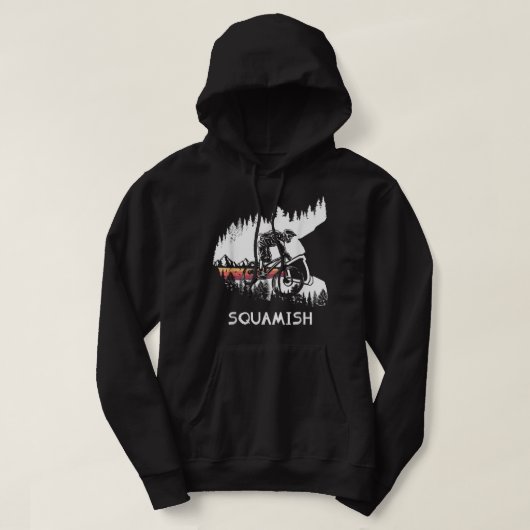 Squamish MTB Downhill Trail Biker British Columbia Hoodie (Design voorkant)