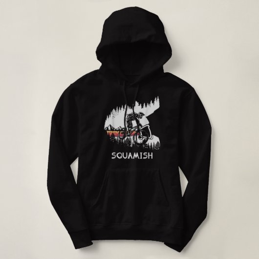 Squamish MTB Downhill Trail Biker British Columbia Hoodie (Design voorkant)
