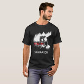 Squamish Mtb Downhill Trail Biker British Columbia T-shirt (Voorkant volledig)