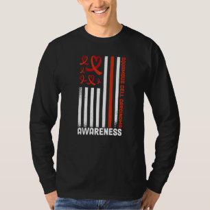 Squamous Cell Carcinoma Awareness Ribbon T-shirt