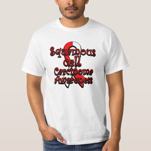 Squamous Cell Carcinoma Awareness Ribbon T-shirt (Voorkant)