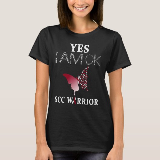Squamous Cell Carcinoma Warrior Scc Warrior 2 T-shirt (Voorkant)