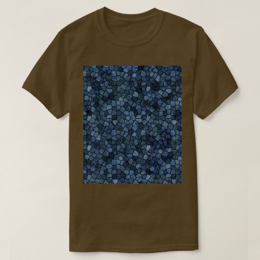 Squamous Scaly Pattern in Midnight Blue T-Shirt (Design voorkant)