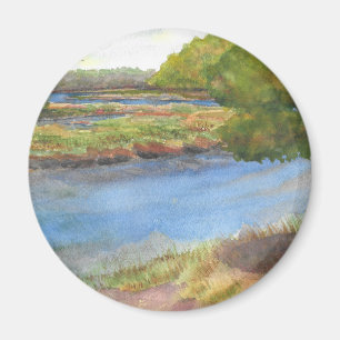 squamscott river op newfields , juli 2015 magneet