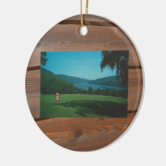 Squantz Pond Panorama Ornament (Links)