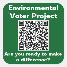 Square, 3 inch sticker; six in a sheet vierkante sticker