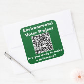 Square, 3 inch sticker; six in a sheet vierkante sticker (Envelop)