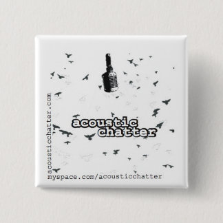 Square Acoustic Chatter Vierkante Button 5,1 Cm
