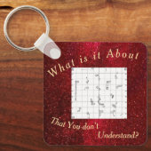 Square Agility Course Themed Keychain (Voorkant)