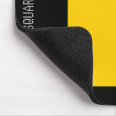 Square - Amber en Black Muismat (Hoek)