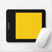 Square - Amber en Black Muismat (Met muis)