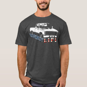 Square American Flag Square Body Truck T-shirt