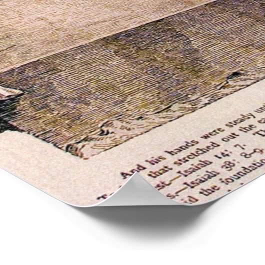 "Square and Briefpapier" Flat Earth Map Poster (Hoek)