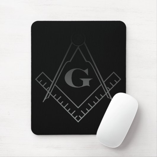 Square and Compass Mousepad Muismat (Met muis)