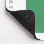 Square - Army Green en White Muismat (Hoek)