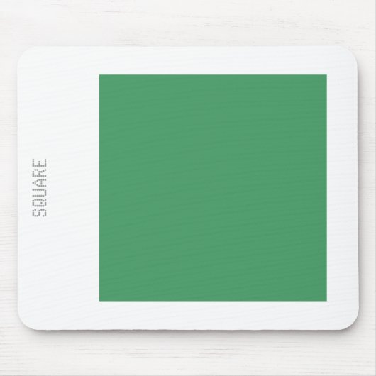 Square - Army Green en White Muismat (Voorkant)