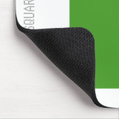 Square - Avocado Green en White Muismat (Hoek)