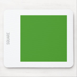 Square - Avocado Green en White Muismat