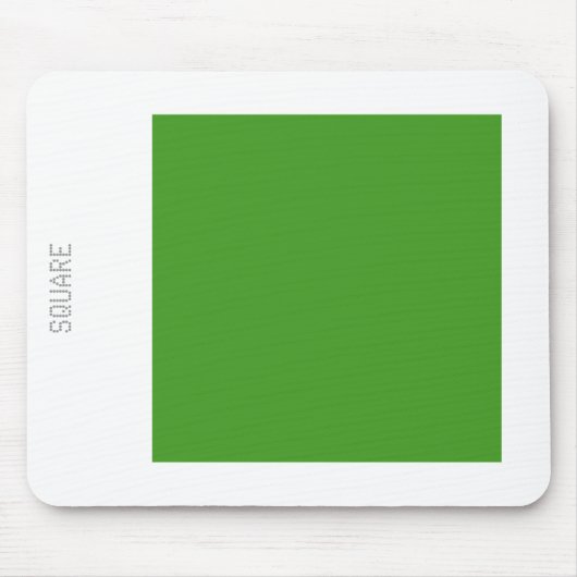 Square - Avocado Green en White Muismat (Voorkant)