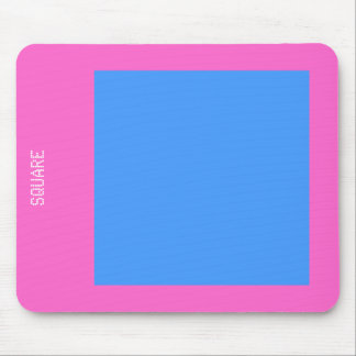 Square - Baby Blue en Roze Muismat