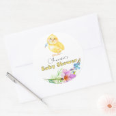 Square Baby shower Square Sticker (Envelop)