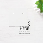 Square Back Logo White Earling-kaart Vierkante Visitekaartjes (Bureau)