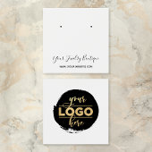 Square Back Logo White Earling-kaart Vierkante Visitekaartjes