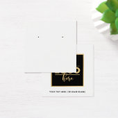 Square Back Logo White Earling-kaart Vierkante Visitekaartjes (Bureau)