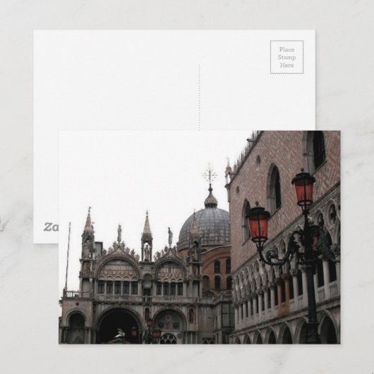 Square & Basilica of St Mark Briefkaart (Voorkant / Achterkant)