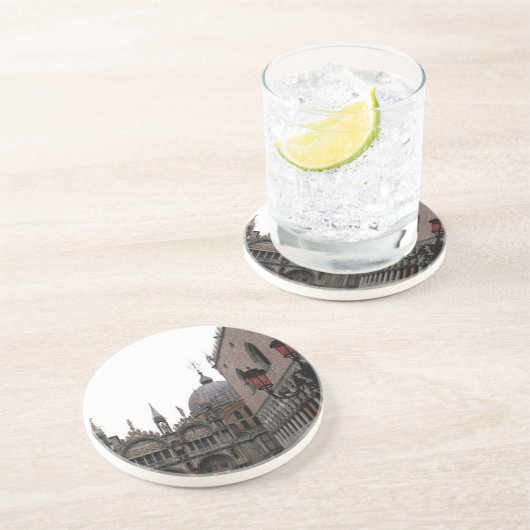 Square & Basilica of St Mark Zandsteen Onderzetter (Zijkant)