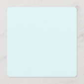 Square Beach Background Wedding Menu Template (Achterkant)