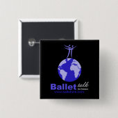 Square Black Button (Voorkant /achterkant)