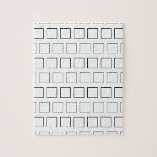 Square Black en White Minimalist Pattern Legpuzzel