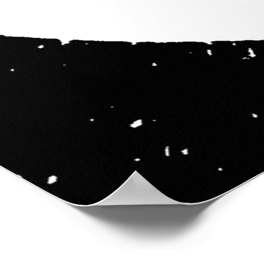 Square Black White Inspirerend Leadership Wolf Poster (Hoek)