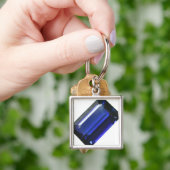 Square Blue Sapphire Sleutelhanger (Hand)