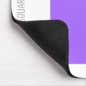 Square - Blue Violet and White Muismat (Hoek)