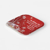 Square Bord 7" Ze zal een Beer maken voor een kers (Gebogen)