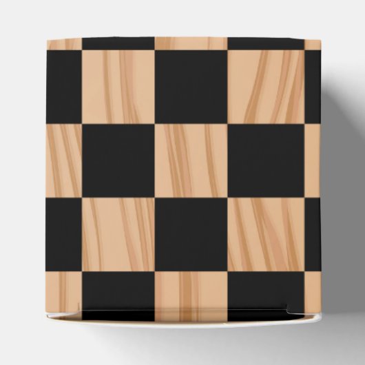 Square Box Checkers Classic Favor Boxes Bedankdoosjes (Bovenkant)